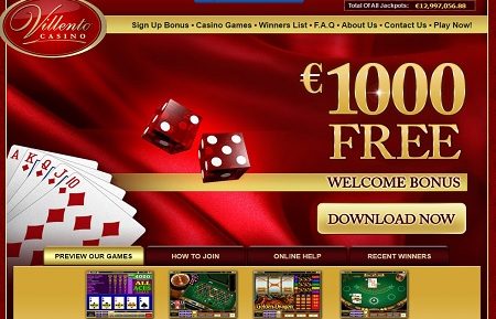 Villento Casino lobby screenshot