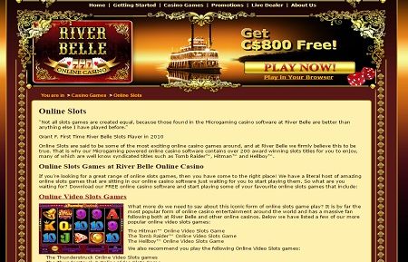 river belle casino lobby games