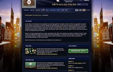 spin palace casino games screenshot